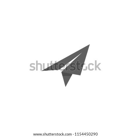 aero paper plane logo template