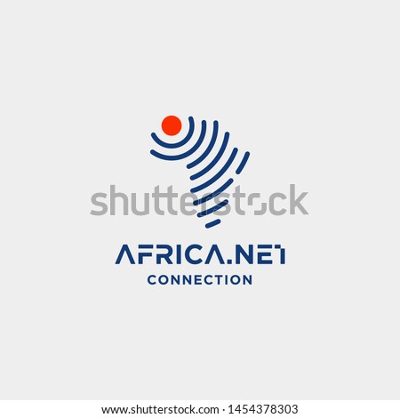 africa signal logo design vector internet wifi symbol icon