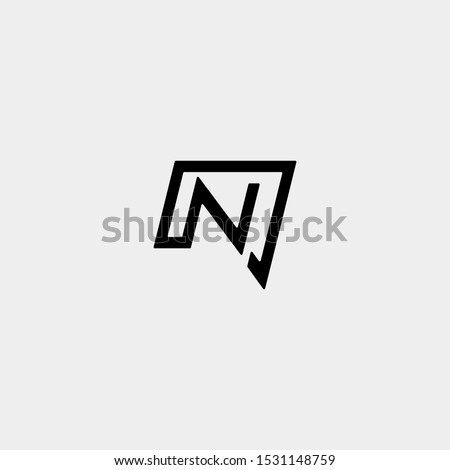 Letter N Chat Logo Template Vector Design Foto stock © 