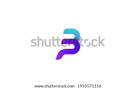 initial BP PB Logo Monogram design vector illustration