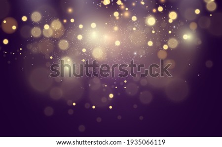 	
Beautiful sparks shine with special light. Vector sparkles on a transparent background. Christmas abstract pattern. A beautiful illustration for the postcard. The background for the image. Luminarie ストックフォト © 