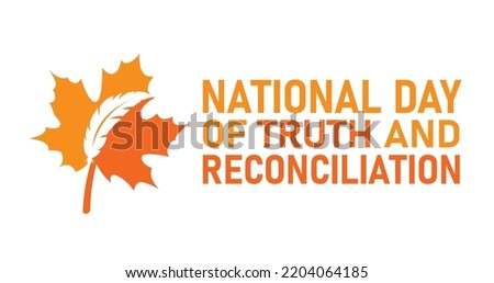 Every Child Matters Logo. National Day of Truth and Reconciliation. Orange Shirt Day of Canada. September 30. Vector Illustration Icon.