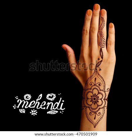 royalty free hand with mehendi henna tattoo on black u2026 470501933 royalty free hand with mehendi henna tattoo on black u2026 470501933