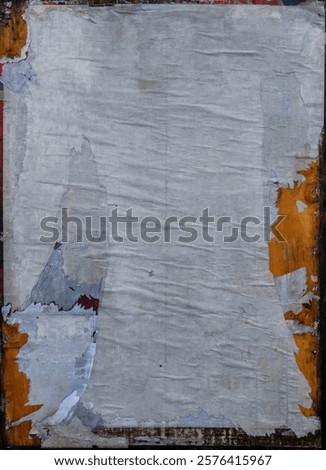 Similar – Image, Stock Photo Election poster, billboard for election advertising on the street framed by trees. Inscription