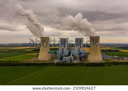 Similar – Image, Stock Photo Niederaussem lignite-fired power plant in NRW