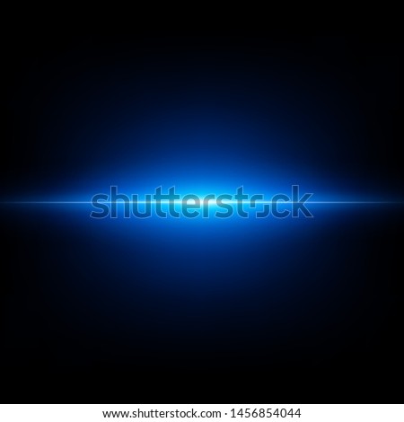 Blue abstract flash on black background. Flying blue burst. EPS 10 vector file included