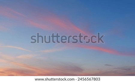 Similar – Image, Stock Photo Crossing contrails in the sky