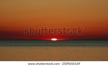 Similar – Image, Stock Photo Spectacular sundown over sea on tropical beach