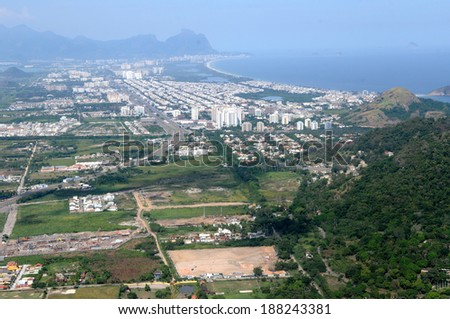 RIO DE JANEIRO, April 5, 2014 - Aerial Photos ZONE WEST CITY OF RIO DE JANEIRO