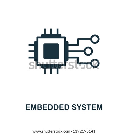 Embedded System icon. Simple style design from industry 4.0 collection. UX and UI. Pixel perfect premium embedded system icon. For web design, apps and printing usage. Stockfoto © 