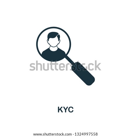 Kyc icon. Creative element design from fintech technology icons collection. Pixel perfect Kyc icon for web design, apps, software, print usage