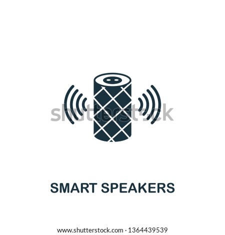 Smart Speakers icon. Creative element design from smart home icons collection. Pixel perfect Smart Speakers icon for web design, apps, software, print usage.