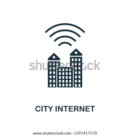 City Internet icon. Creative element design from icons collection. Pixel perfect City Internet icon for web design, apps, software, print usage.