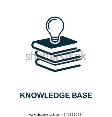 Knowledge Base vector icon illustration. Creative sign from icons collection. Filled flat Knowledge Base icon for computer and mobile. Symbol, logo vector graphics.