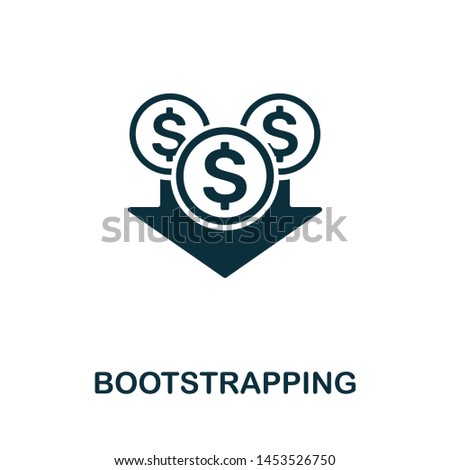 Bootstrapping vector icon illustration. Creative sign from investment icons collection. Filled flat Bootstrapping icon for computer and mobile. Symbol, logo vector graphics.