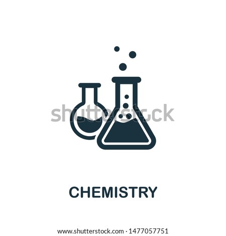 Chemistry icon vector illustration. Creative sign from education icons collection. Filled flat Chemistry icon for computer and mobile. Symbol, logo vector graphics.