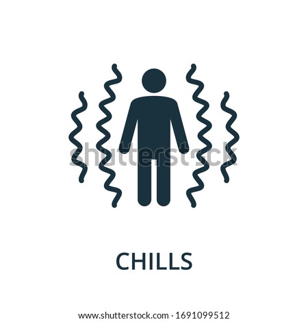 Chills icon. Simple illustration from coronavirus collection. Creative Chills icon for web design, templates, infographics and more. ストックフォト © 