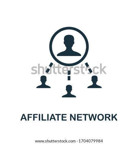 Affiliate Network icon. Simple element from affiliate marketing collection. Filled Affiliate Network icon for templates, infographics and more.