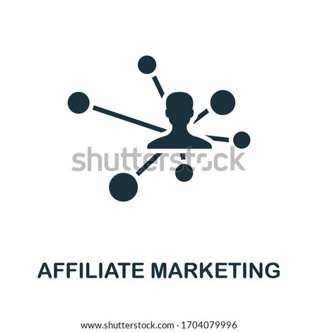 Affiliate Marketing icon. Simple element from affiliate marketing collection. Filled Affiliate Marketing icon for templates, infographics and more.