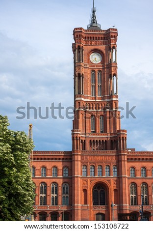 Berlin Town Hall (Rotes Rathaus) in Germany