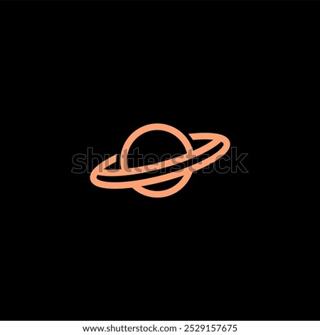 Minimalist and Modern Planet Logo Design, mars, mercury, saturn, uranus, Solar System, and Space elements for a contemporary look.