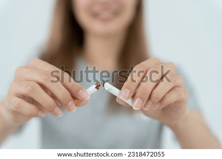 Similar – Image, Stock Photo non-smokers Non-smoker