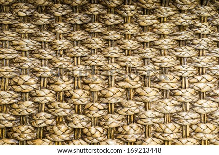 woven wooden texture crafted handmade by thai people