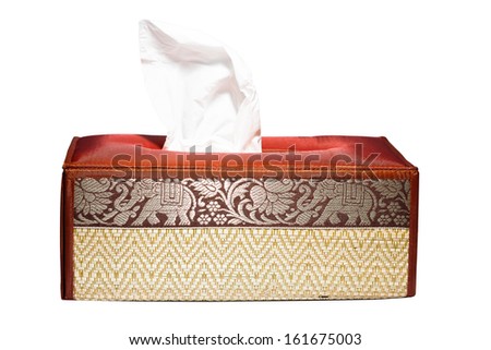 Facial Tissue and Elephant tissue box Thai style.