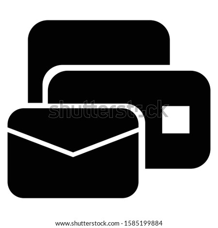 mail bulk vector icon