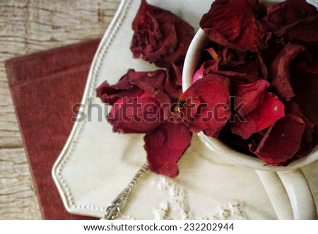 Dry roses. Vintage style