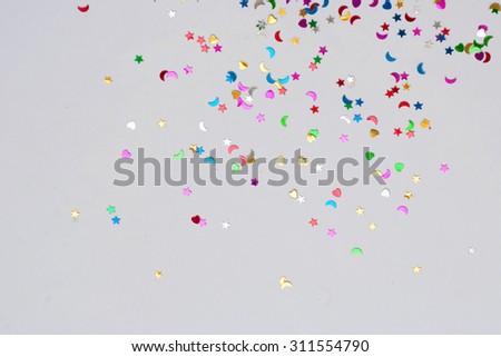 Colorful celebration confetti background