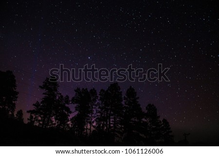 Stars on Itapeva Mount - Pindamonhamgaba, SP - Brazil Foto stock © 