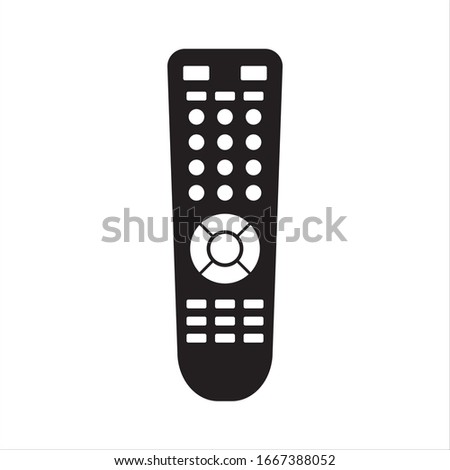 TV Remote Control Vector Icon