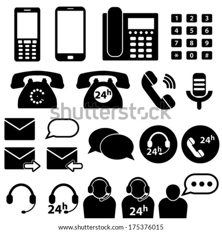 Telephone and Communication Icons