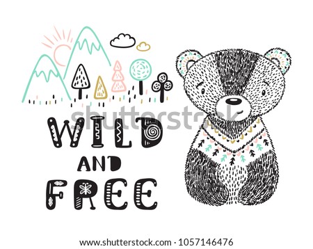 Teddy Bear with Animal Habitat and 