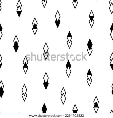 Rhombuses pattern. Abstract Ethnic Seamless Pattern. Tribal Boho Geometric Background.