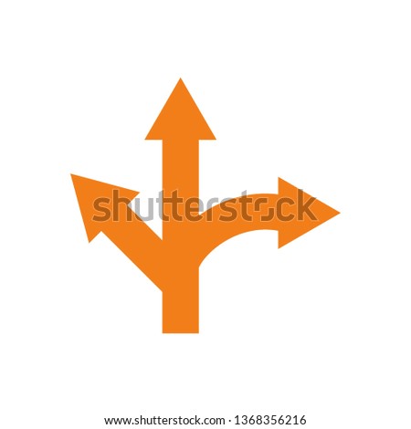 Way direction arrow, Wind direction Icon, road direction, road direction icon, vector illustration
