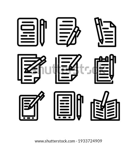 essay icon or logo isolated sign symbol vector illustration - Collection of high quality black style vector icons
