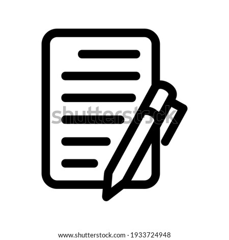 essay icon or logo isolated sign symbol vector illustration - high quality black style vector icons
