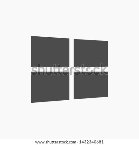 Windows vector icon eps 10 , Lorem ipsum Flat design