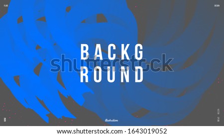 Dynamic composition with trendy liquid fluid 3d shapes. Minimal wallpaper, backdrop, background. Colors name: Brandeis blue, Davy's grey. Eps10 vector illustration.