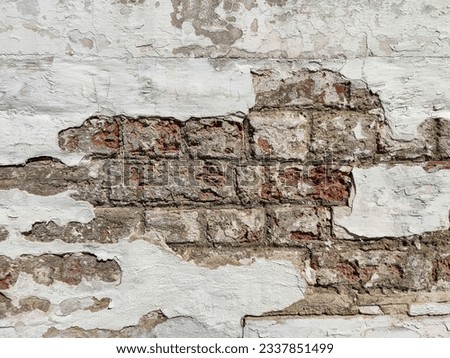 Image, Stock Photo Weathered surface of an urban garage door.