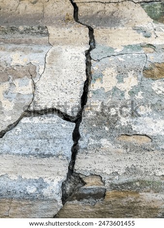 Image, Stock Photo crack in masonry
