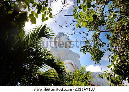 The big buddha in Thailand. Travel to Asia, Phuket