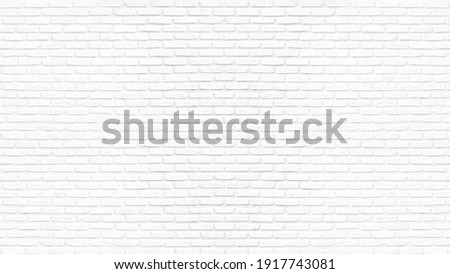 White brick wall used as background Foto stock © 