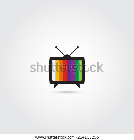 TV icon - Vector