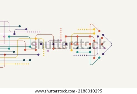 Abstract arrow direction. Technology background. High speed. Hi-tech