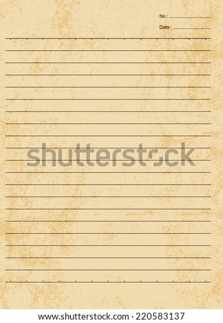 Old notebook paper background