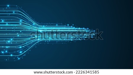 Abstract arrow direction. Technology background