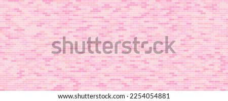 Similar – Foto Bild Rosa Ziegelwand mit braunem Sitz.